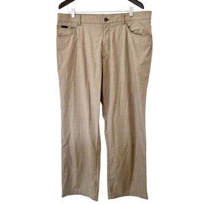 Alberto Ceramica Light Brown Tom Comfort Fit Wrinkle Resistant Dress Pant